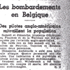 Air raids on Belgium<br>
Anglo-American pilots machine-gun populations