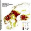 Map of the contaminated area